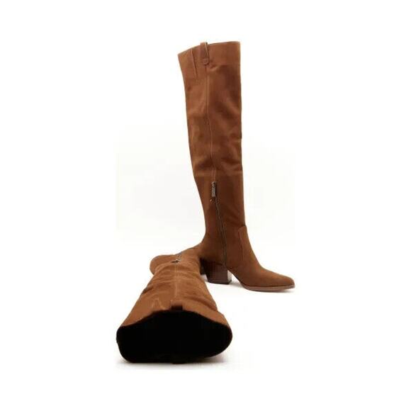 Michael Kors Harlow Women 7M Over The Knee Boots Brown Suede Side Zip NWOB $325 - Picture 5 of 13